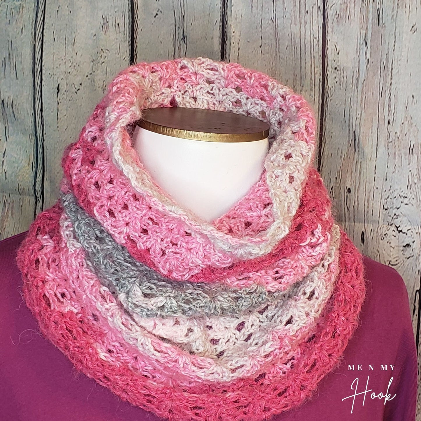 Easy Crochet Cowl Pattern, Fanfare Cowl, Easy Scarf, Beginner Neck warmer
