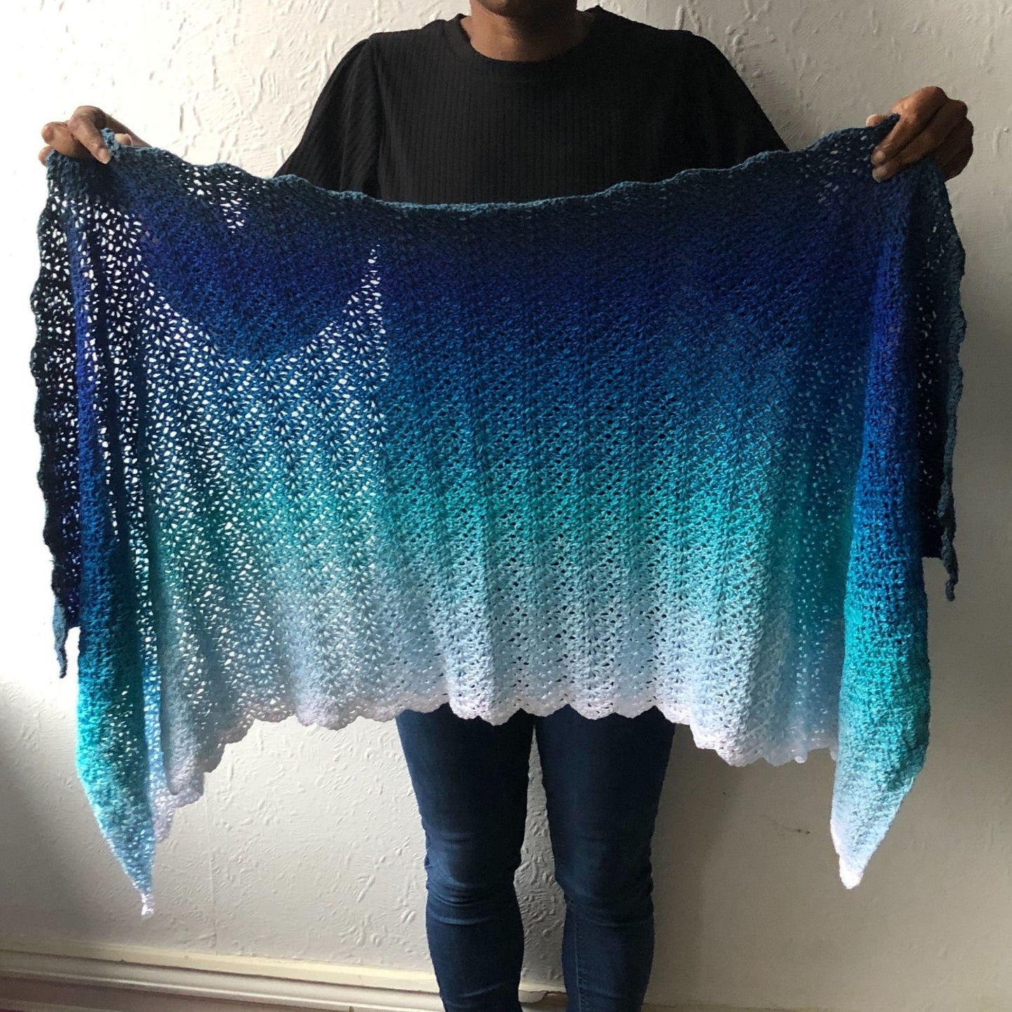 Chevron Crochet Pattern, Beginner Crochet Chevron Shawl Pattern, Crochet Rectangle Shawl, Rheanna, Digital Download, Pdf Pattern ONLY