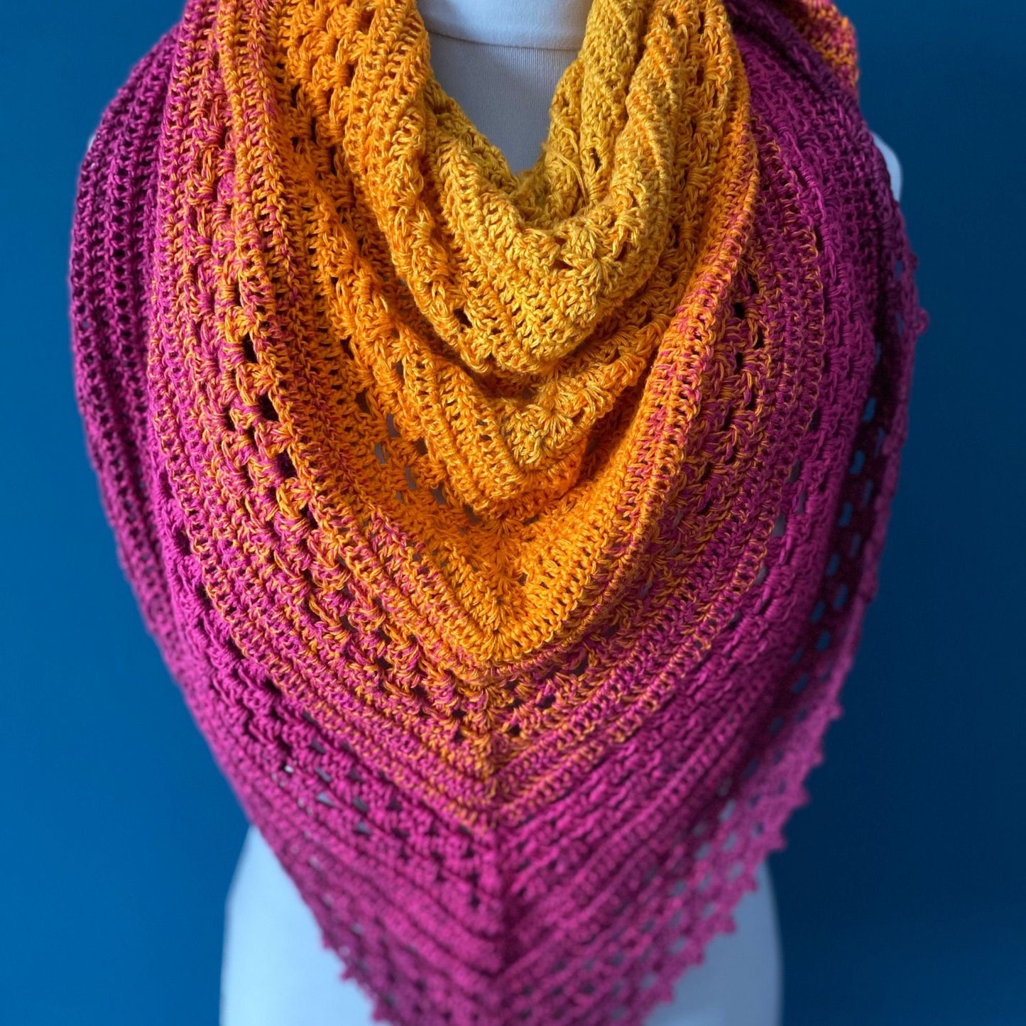 Bellatrix Granny Stitch Triangle Shawl Crochet Pattern, Pdf Pattern, Digital Download ONLY