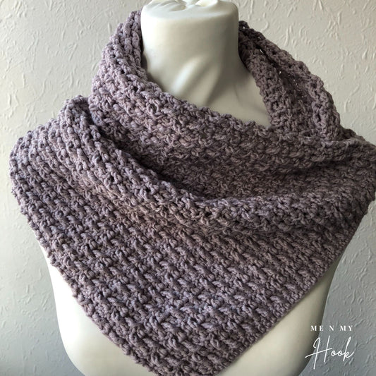 Crocheted Cowl, Textured Neck Warmer, Marian Bay Cowl