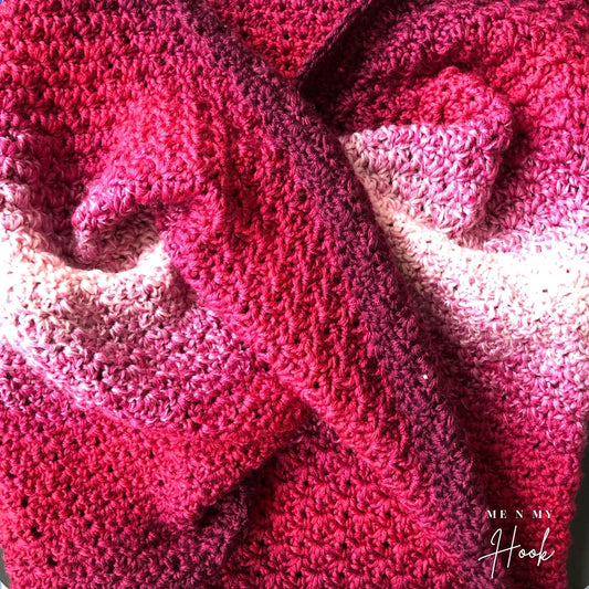 Twisted Cowl, Crocheted Moebius, Blooming Cowl, Pdf Pattern