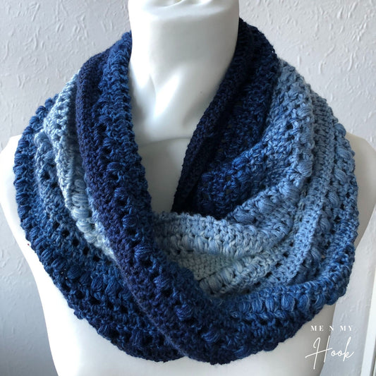 Twisted Crocheted Cowl, Intermediate, Stella Moebius Pdf Pattern Download