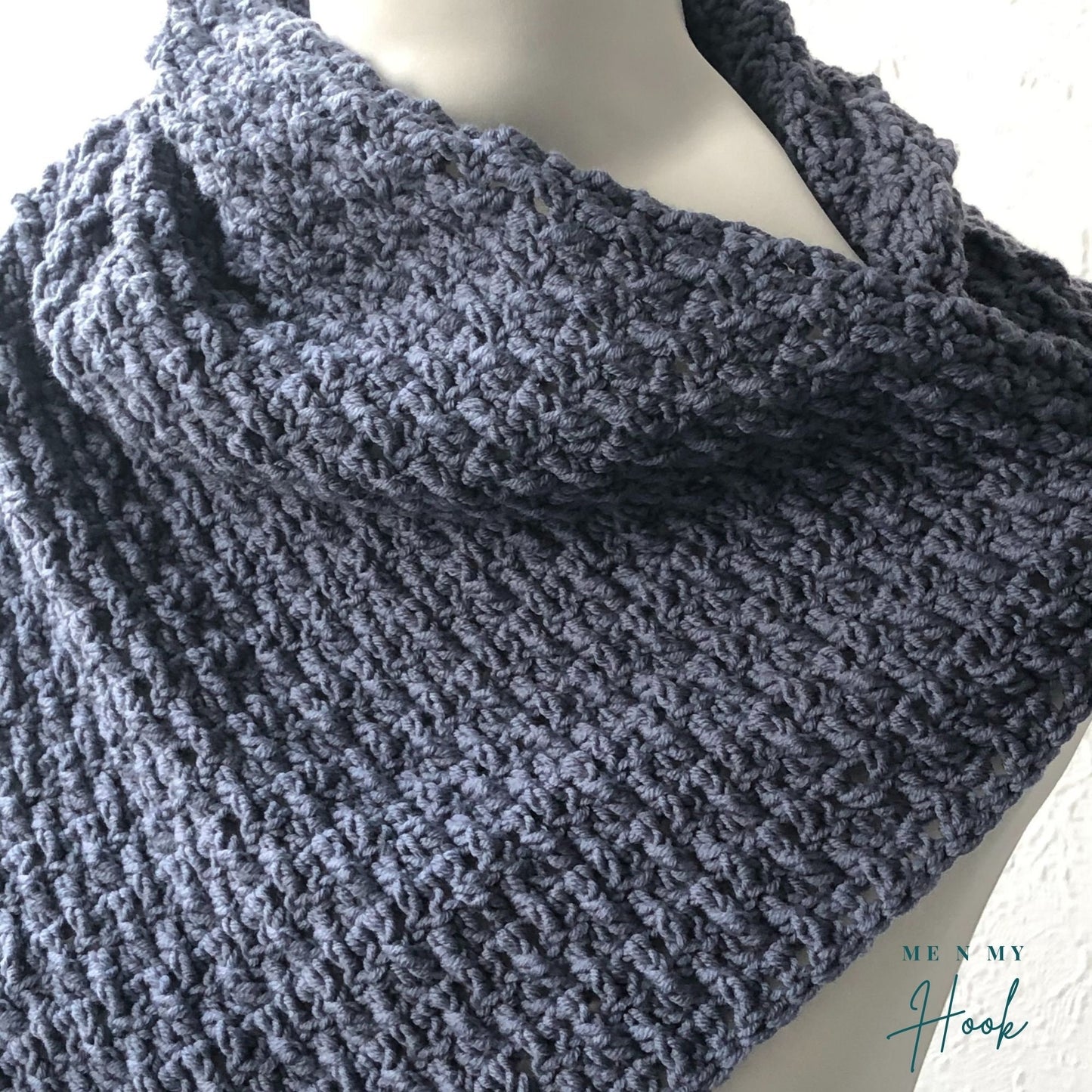 Crocheted Cowl, Textured Neck Warmer, Marian Bay Cowl