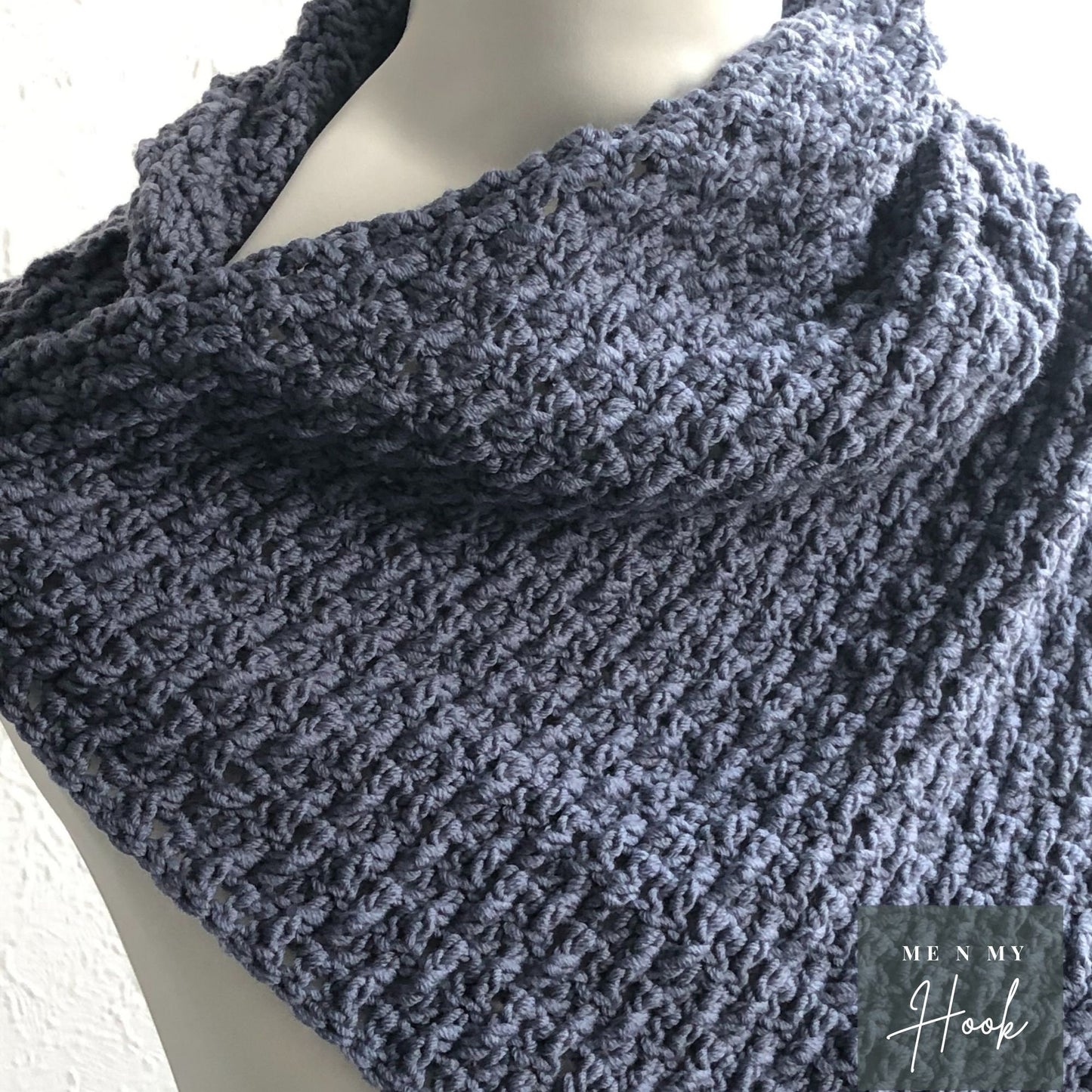 Crocheted Cowl, Textured Neck Warmer, Marian Bay Cowl