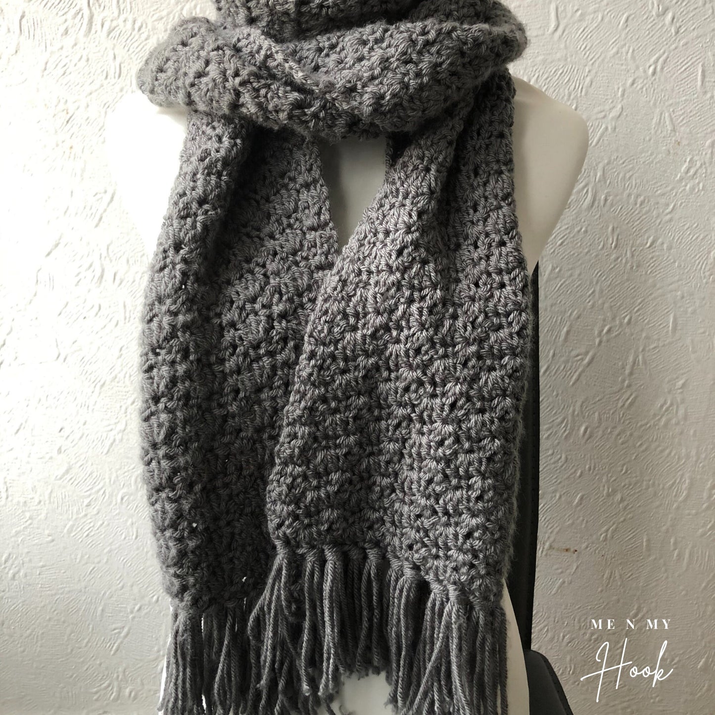 Blooming Scarf, easy crochet scarf pattern, diy scarf, pdf pattern