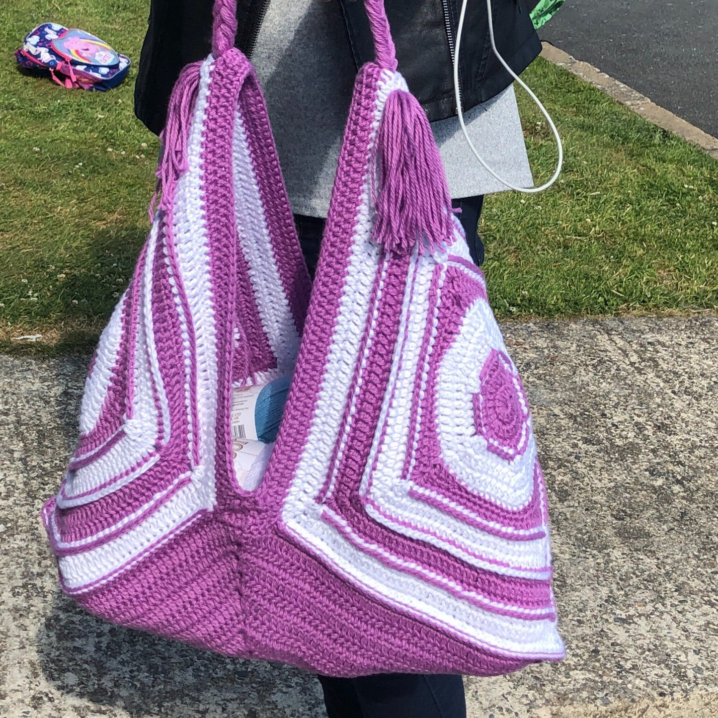 Harmony Bag Crochet Pattern, Granny Square Bag Pattern, DIY Modern Crochet Handbag Pattern, Pdf Pattern, Digital Download ONLY