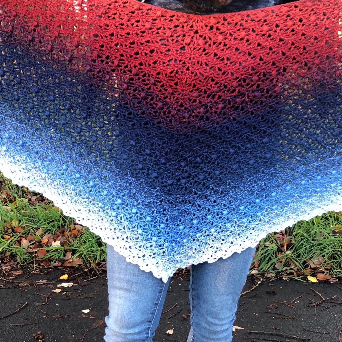 Chantelle, oversized triangle shawl crochet pattern, pdf pattern, digital download ONLY