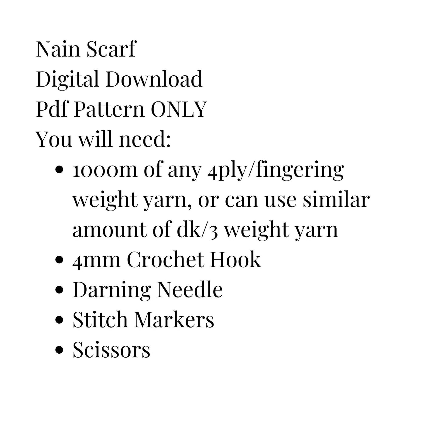 Nain Scarf crochet pattern, easy crochet shawl pdf pattern, granny corner to corner scarf pattern digital download