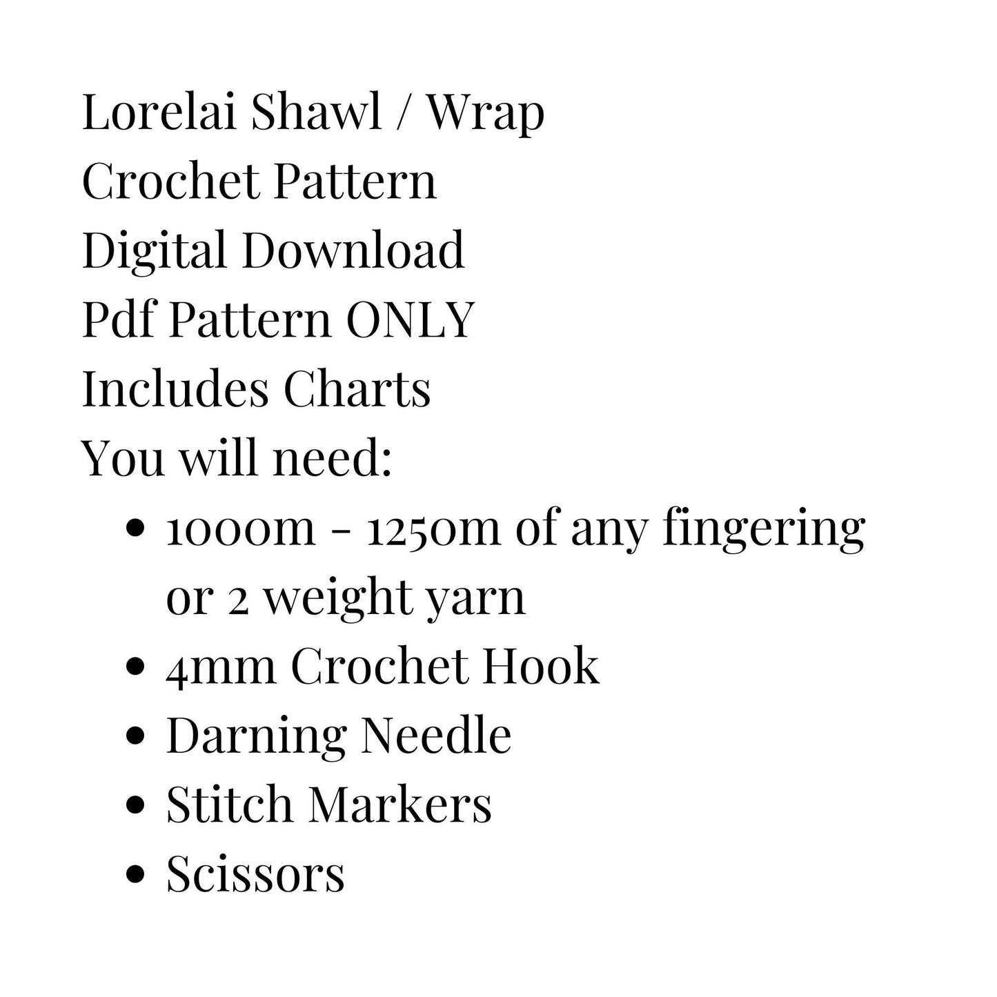 Lorelai Shawl, Easy Crossed Double Crochet Shawl Pattern, Beginner Crochet Shawl Pdf Pattern Digital Download ONLY