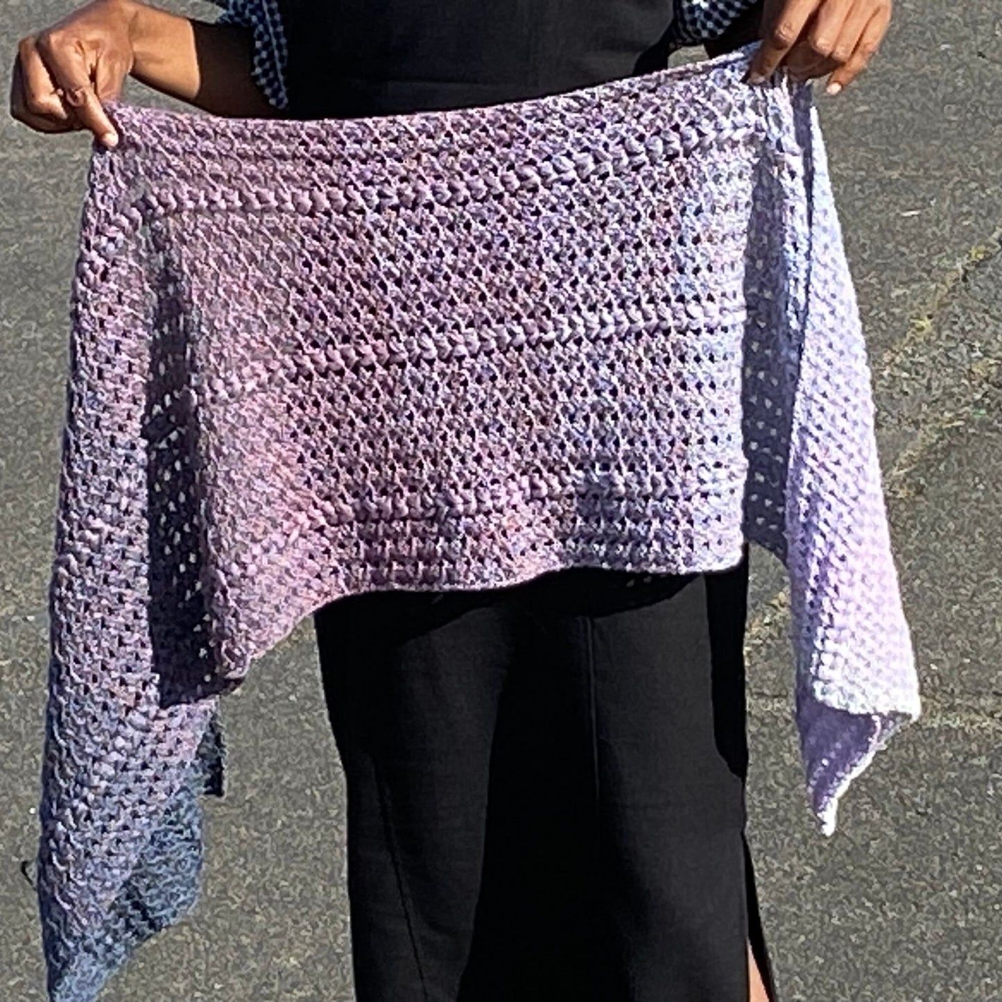 Ana Mae Sideways, beginner crochet lace wrap pattern, easy crochet rectangle shawl pdf pattern, digital download